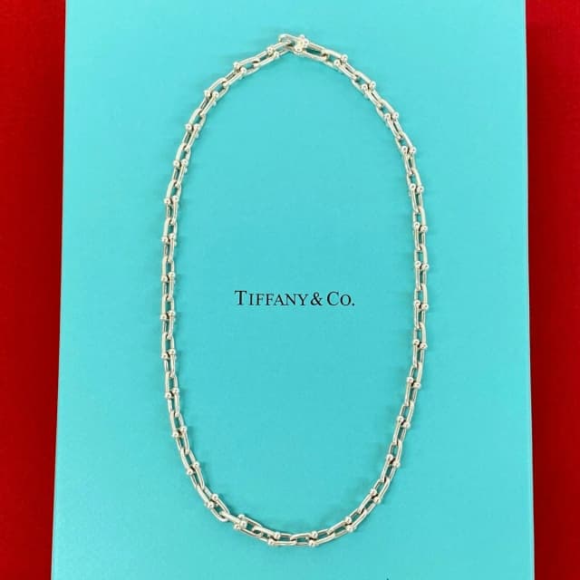 Tiffany & Co. HardWear Small Link Necklace 925 Sterling Silver Choker in Silver from The Reluxe, photo 1 of 1