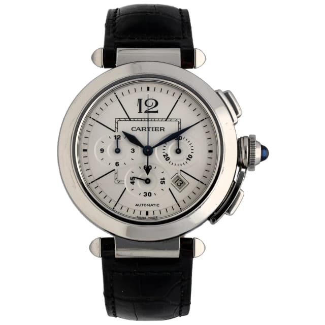 Cartier Pasha W3108555 42mm Stainless Steel Watch in Leather from H&T, photo 1 of 1