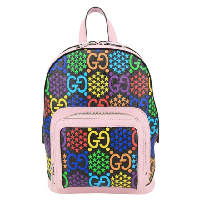 Gucci Psychedelic GG Supreme Monogram Canvas Backpack Bag Multicolor 601296 in Multicolor Coated canvas from Dallas Designer Handbags, photo 1 of 1