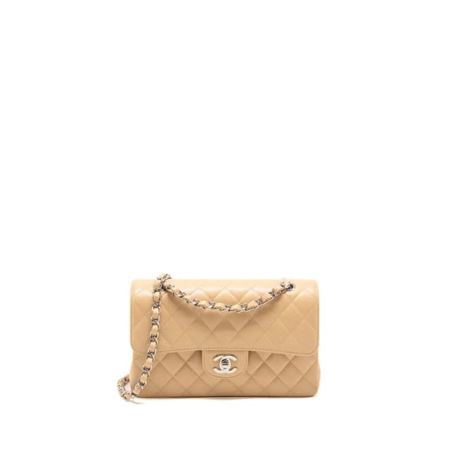 Chanel Small Classic Double Flap Bag Caviar Beige SHW (microchip) in Beige Caviar leather from EMIER, photo 1 of 1