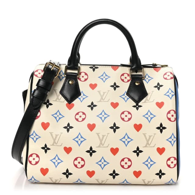 Louis Vuitton Game On Speedy Bandoulière 25 Monogram Coated Canvas Bag - White in White Coated canvas from H&T, photo 1 of 1