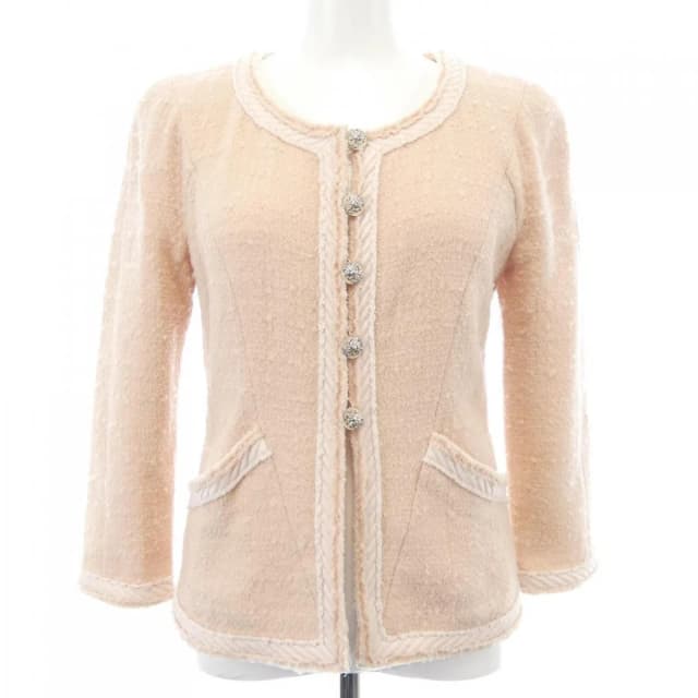 Chanel Collarless Jacket Pink in Pink from The Reluxe, photo 1 of 1