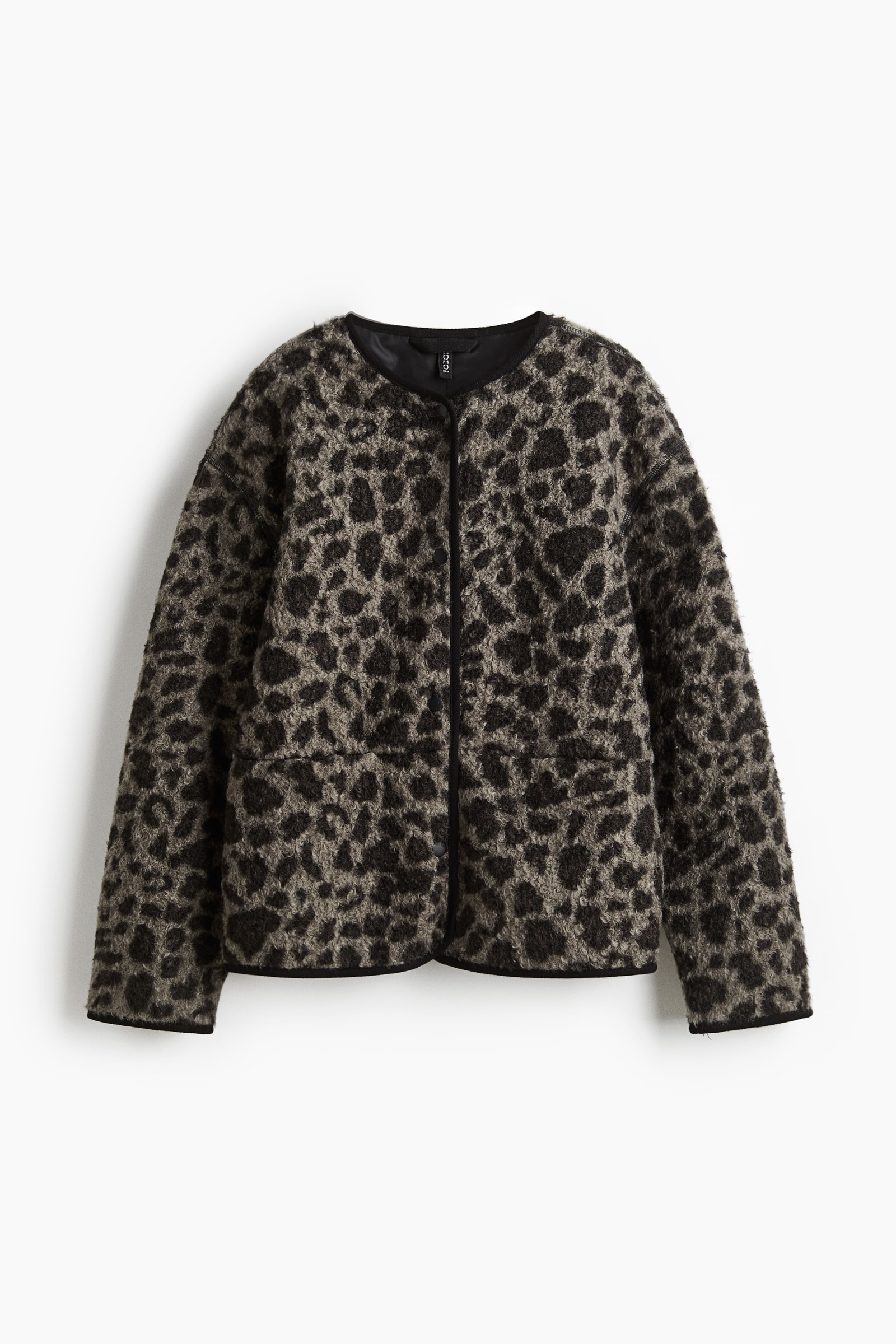 H&M Patterned Teddy Fleece Jacket, image 1 of 1 from H&M (Canada)