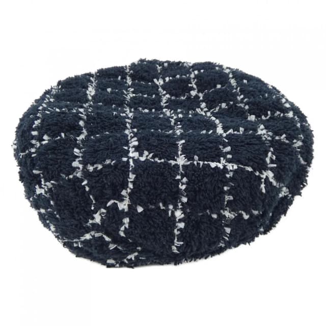 Chanel Cap Cotton White Navy in White from The Reluxe, photo 1 of 1
