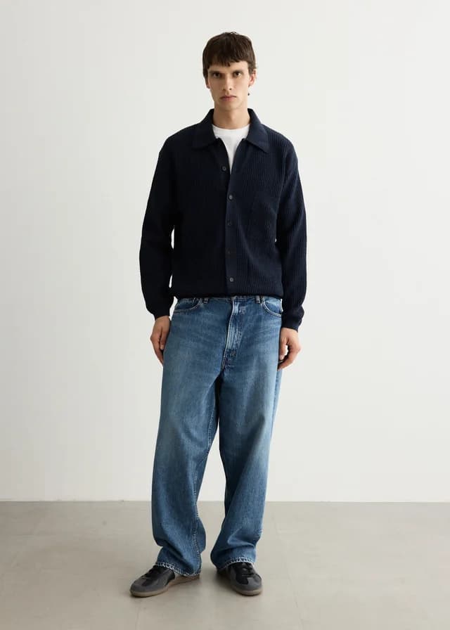 Universal Works Knit Jacket in Navy, image 1 of 1 from Incu