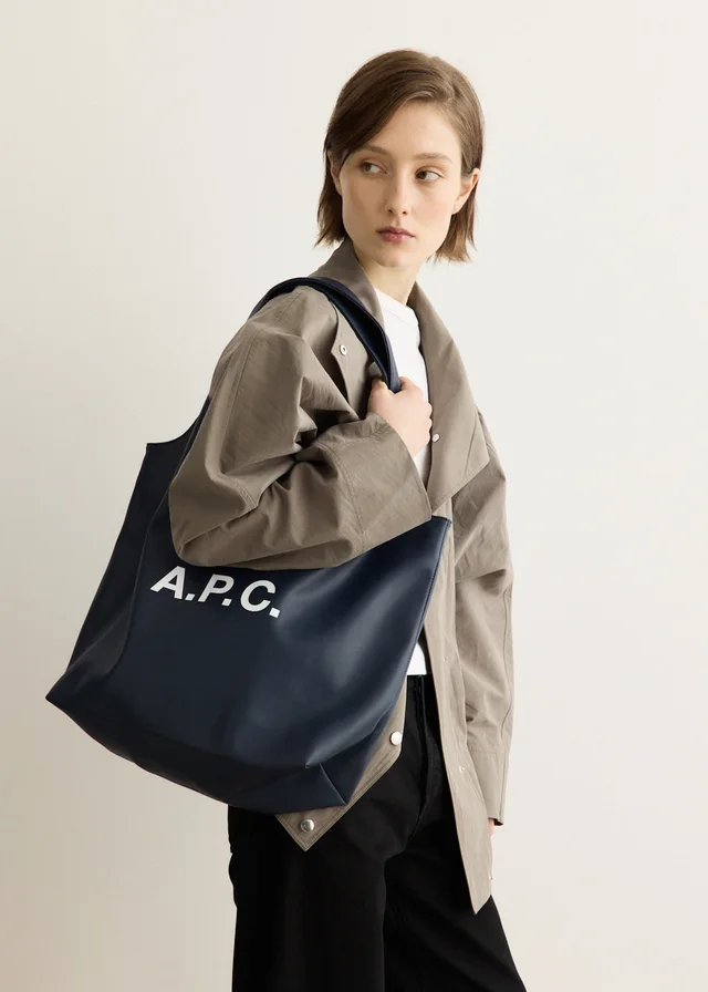 A.P.C. Ninon Tote in IAK DARK NAVY, image 1 of 1 from Incu