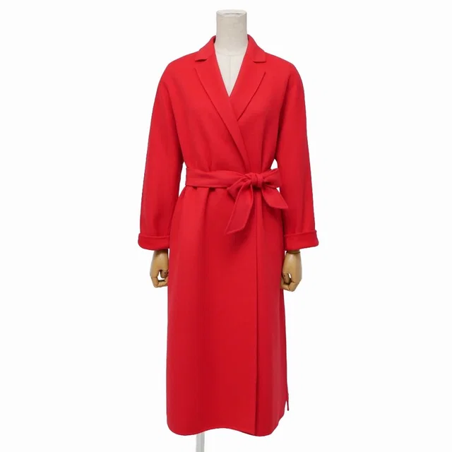 Max Mara Studio Coat 38 Cucito Mano Double Face Belted in Silk from The Reluxe, photo 1 of 1