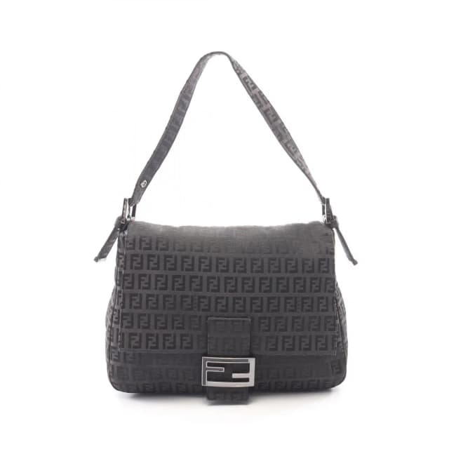 Fendi Shoulder Bag Mamma Bucket Zucchino Gray Canvas in Grey Canvas from The Reluxe, photo 1 of 1