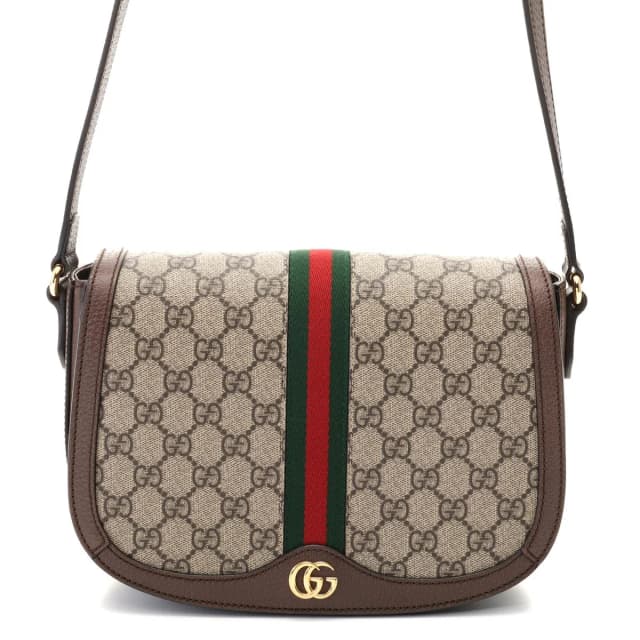 Gucci Ophidia GG Supreme Shoulder Bag Beige Brown in Brown Canvas from The Reluxe, photo 1 of 1