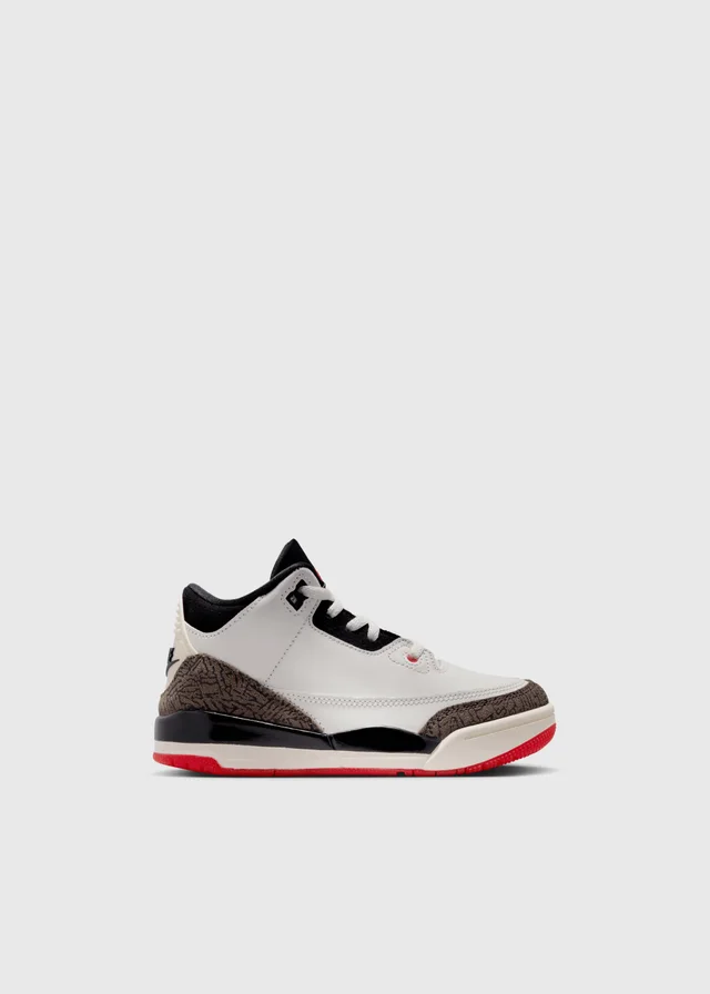 Nike Air Jordan 3 'World's Best Dad' Sneakers (PS) in SAIL/BLACK-UNIVERSITY RED-PALE, image 1 of 1 from Incu