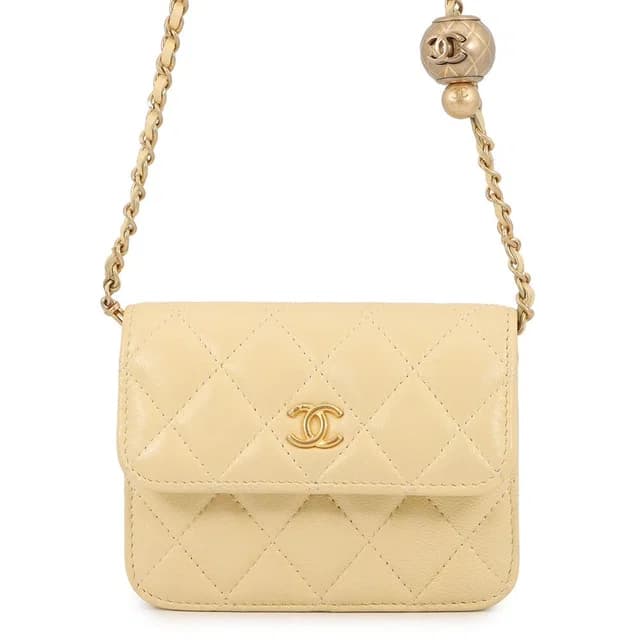 Chanel Chain Shoulder Bag Mini Quilted Cocobol Lambskin in Lambskin from The Reluxe, photo 1 of 1