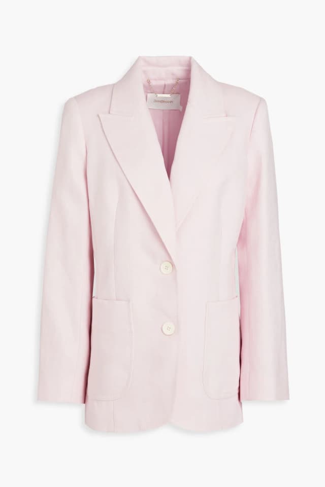 Zimmermann Linen Tailored Blazer, image 1 of 1 from THE OUTNET
