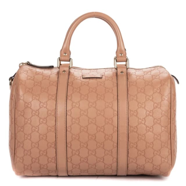 Gucci Midi Amboston Pink Split Canvas Shoulder Bag in Pink Canvas from The Reluxe, photo 1 of 1
