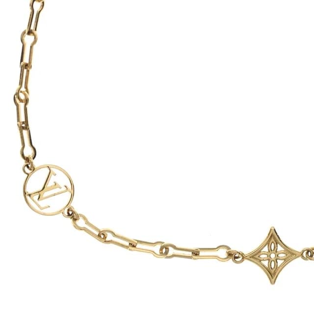Louis Vuitton Collier Forever Young Monogram Motif Chain Necklace Gold in Gold from The Reluxe, photo 1 of 1