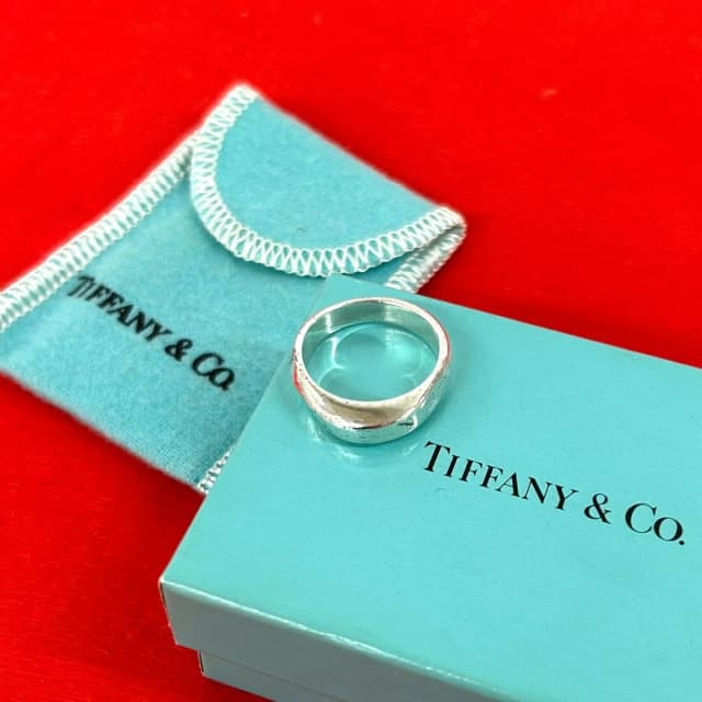 Tiffany & Co. Knife Edge Ring 925 No 15 Silver in Silver from The Reluxe, photo 1 of 1