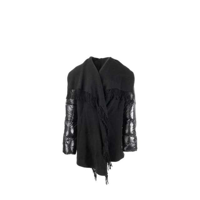 Moncler Size S Cape Down Sleeve Wool/Polyamide Black in Black Wool from EMIER, photo 1 of 1