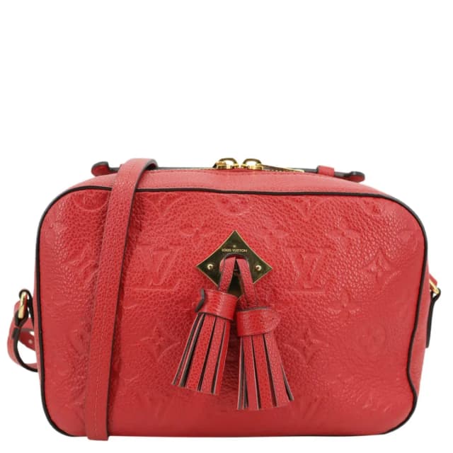 Louis Vuitton Saintonge Monogram Empreinte Leather Crossbody Bag Red in Red Leather from Dallas Designer Handbags, photo 1 of 1