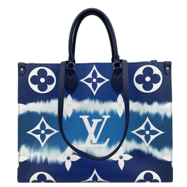 Louis Vuitton Onthego GM Monogram Escale Canvas Shoulder Bag Blue in Blue Canvas from Dallas Designer Handbags, photo 1 of 1