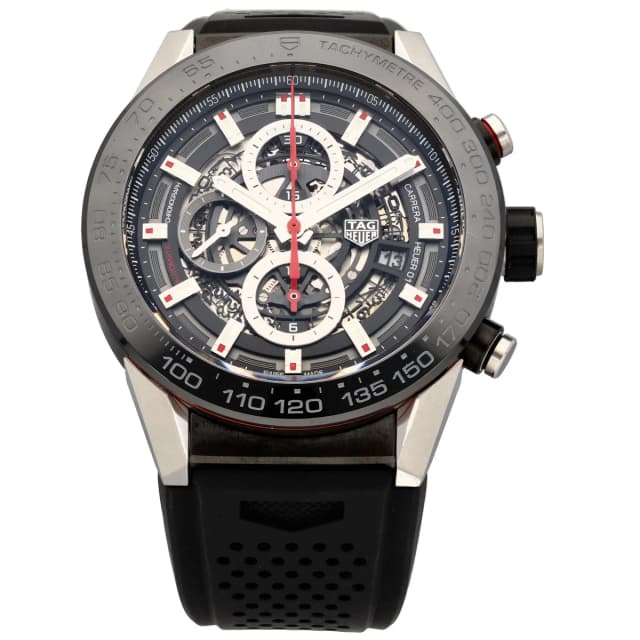 TAG Heuer Carrera CAR2A1Z-0 45mm PVD Stainless Steel Watch from H&T, photo 1 of 1