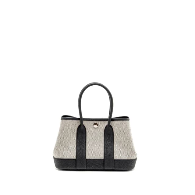 Hermès Neo Garden Party 23 Canvas/Negonda Ecru-noir/ Shw Stamp G in Black Canvas from EMIER, photo 1 of 1