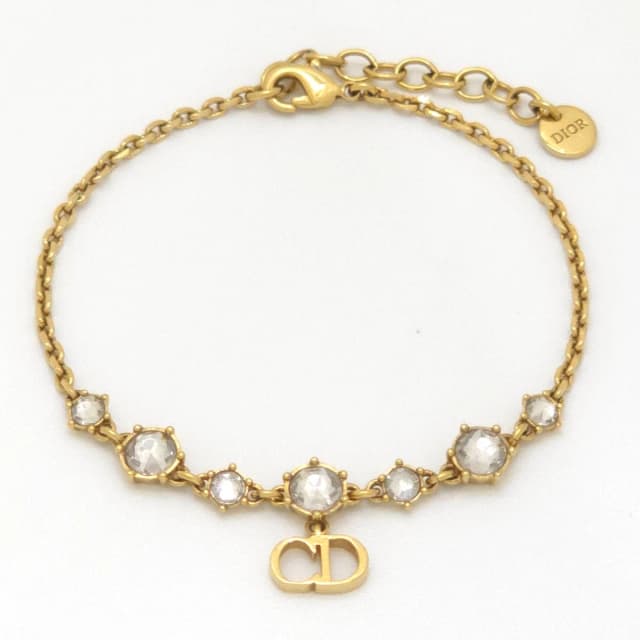 Dior Clair D Lune Bracelet 15.6 19 Crystal CD Signature Gold in Gold from The Reluxe, photo 1 of 1