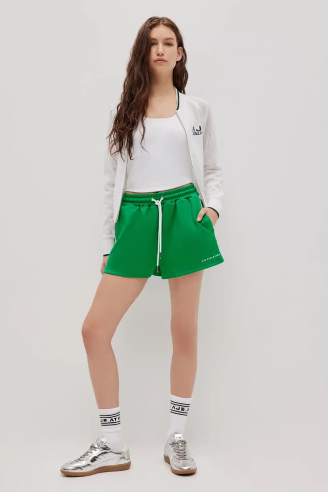 Athletica Open Knit Zip Jacket 168 in WHITE, image 1 of 1 from Aje