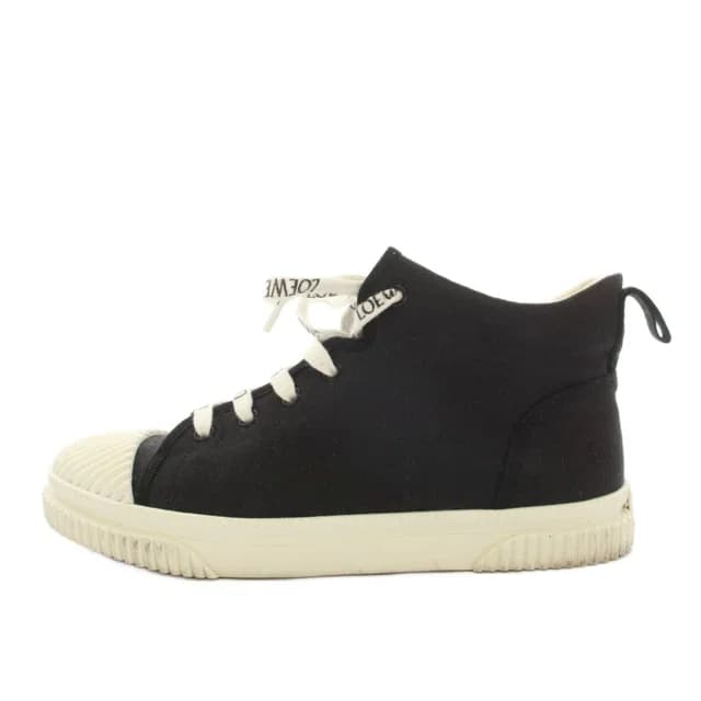 Loewe Sneakers High Cut Canvas Anagram Black 38 in Black Canvas from The Reluxe, photo 1 of 1