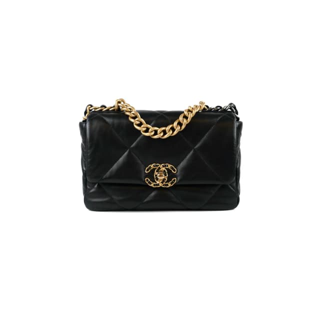 Chanel Small 19 Black Lambskin 30 Series in Black Lambskin from The Purse Affair, photo 1 of 1