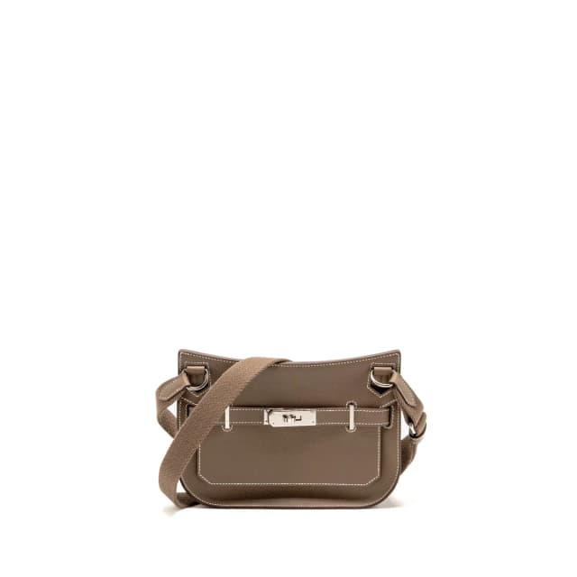 Hermès Mini Jypsiere evercolor Etoupe SHW stamp B in Taupe Leather from EMIER, photo 1 of 1