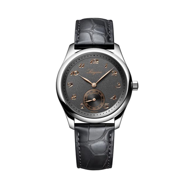 Longines Master Collection 38.5mm Mens Watch Grey in gray Crocodile from WatchesOfSwitzerland, photo 1 of 1