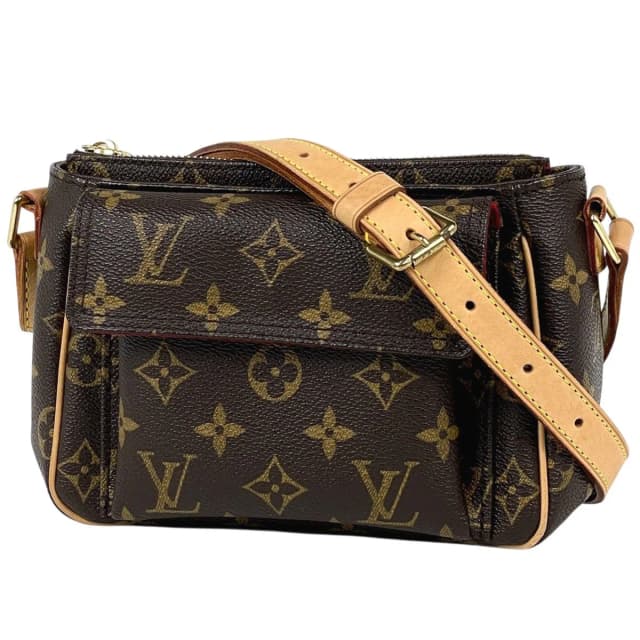 Louis Vuitton Viva-Cite PM Pochette Shoulder Bag Monogram Brown in Brown Leather from The Reluxe, photo 1 of 1
