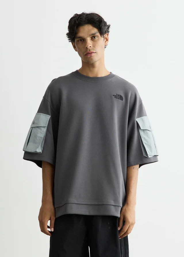 The North Face Luggage Short Sleeve T-Shirt in ANTHRCTGRY, image 1 of 1 from Incu