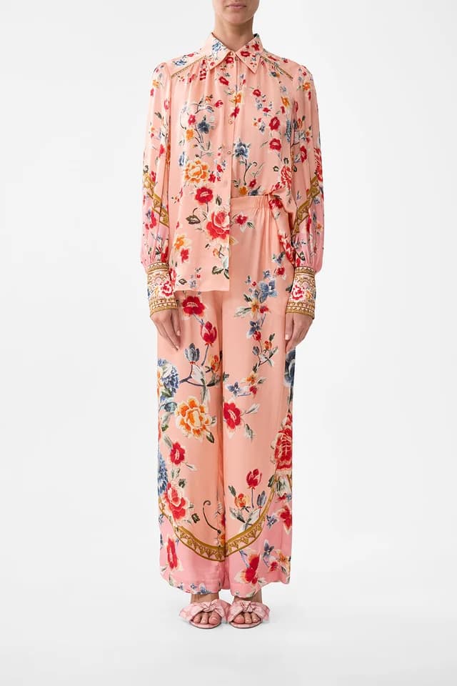 Camilla eBoutique BUTTON THROUGH BLOUSON SLEEVE BLOUSE MAJESTIC MILLA, image 1 of 1 from CAMILLA