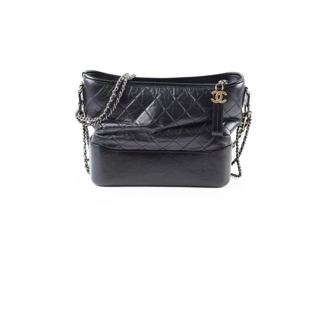Chanel Medium Gabrielle Hobo Quilted Lambskin Black in Black Lambskin from The Purse Affair, photo 1 of 1