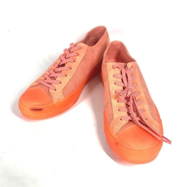 Louis Vuitton Tattoo Line Monogram Shoes, Canvas/Rubber Sneakers, Men's, Orange in Orange Canvas from Elady, photo 1 of 1