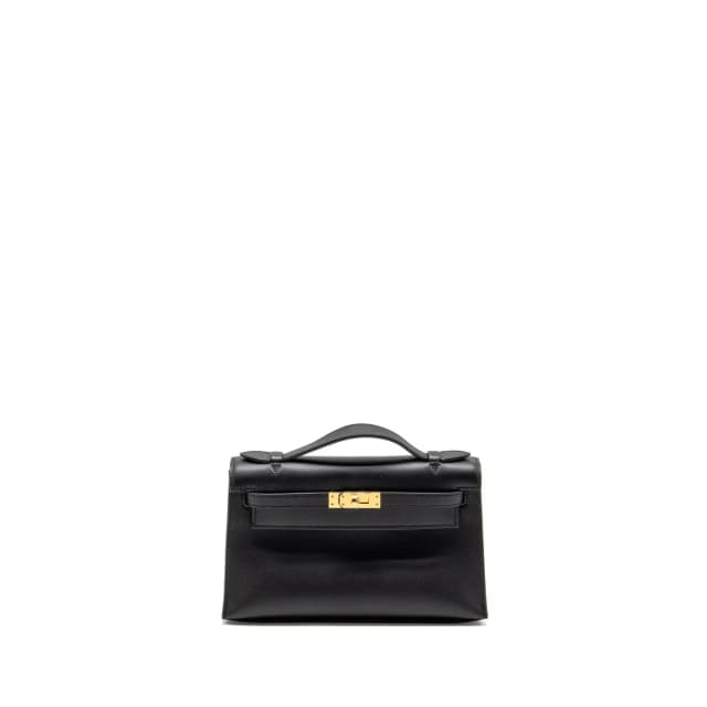 Hermès kelly pochette swift black GHW stamp B in Black Swift leather from EMIER, photo 1 of 1