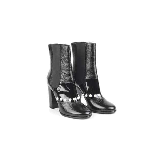 Chanel Ankle Boots Black in Black Patent leather from The Purse Affair, photo 1 of 1