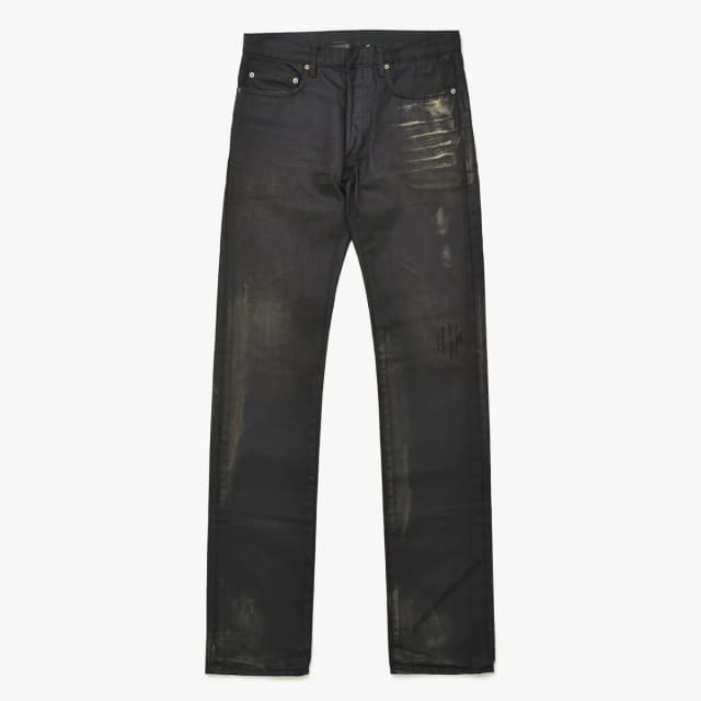 Dior Homme Gold Claw Mark Wax Coating Denim Hedi Slimane Era Black 29 in Black Denim from The Reluxe, photo 1 of 1
