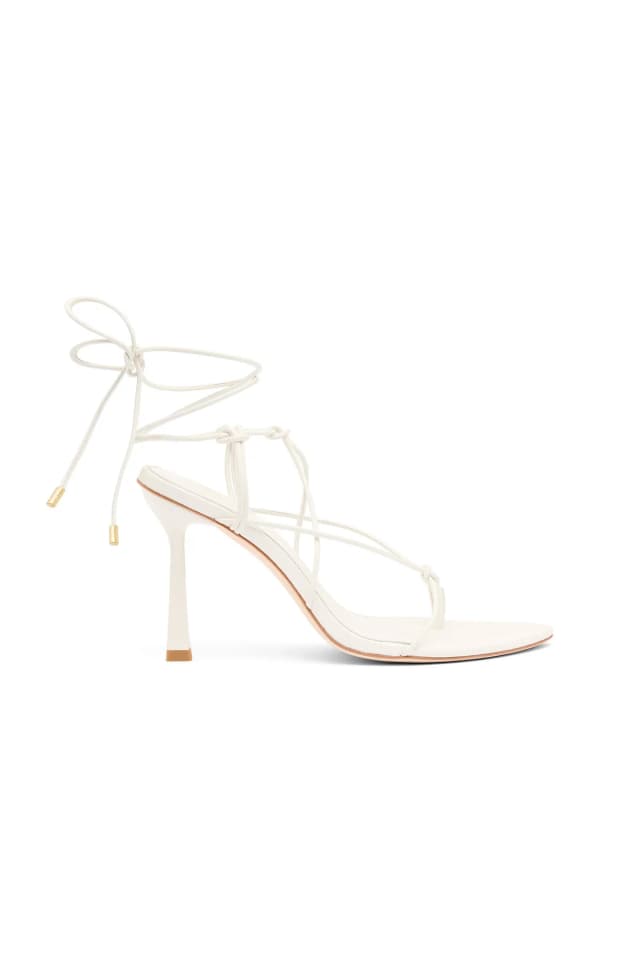 AJE Saffron Strappy Heel in IVORY, image 1 of 1 from Aje