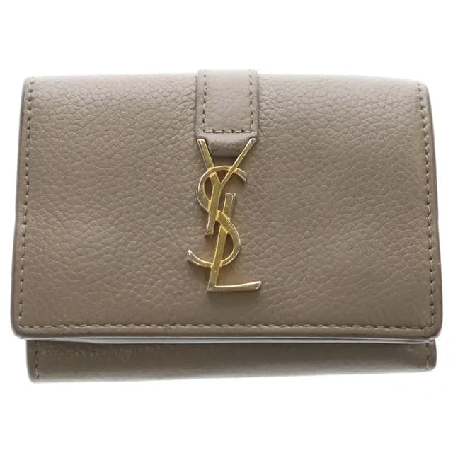 Saint Laurent Wallet Origami Cassandra Tiny Beige in Beige from The Reluxe, photo 1 of 1