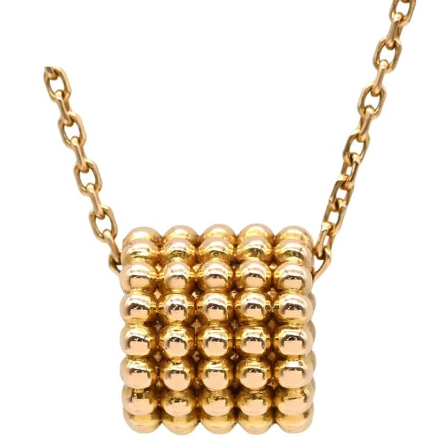 Van Cleef & Arpels Necklace Perlee Golden Pearl Pink Gold 18K Forsa Chain in Pink from The Reluxe, photo 1 of 1