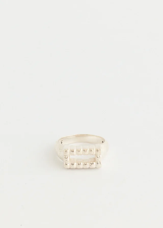 Maple Cookie Signet Ring in SILVER 925, image 1 of 1 from Incu