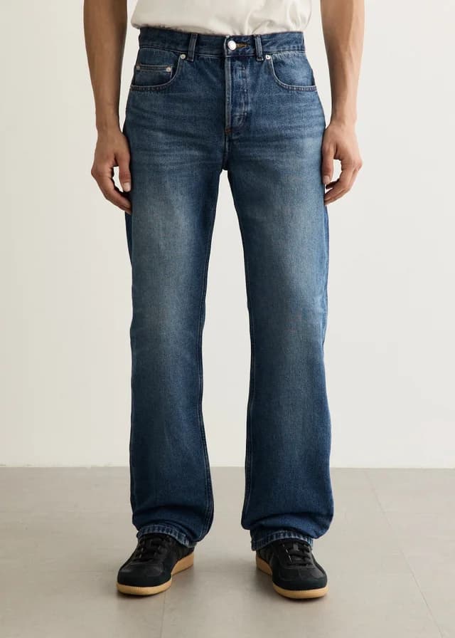 A.P.C. Rescue Jeans in IAL WASHED INDIGO, image 1 of 1 from Incu