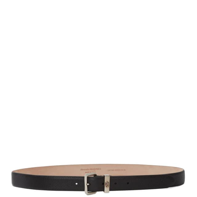 Alexander McQueen Skull Identity Belt Smooth, Black, image 1 of 1 from Cultstatus