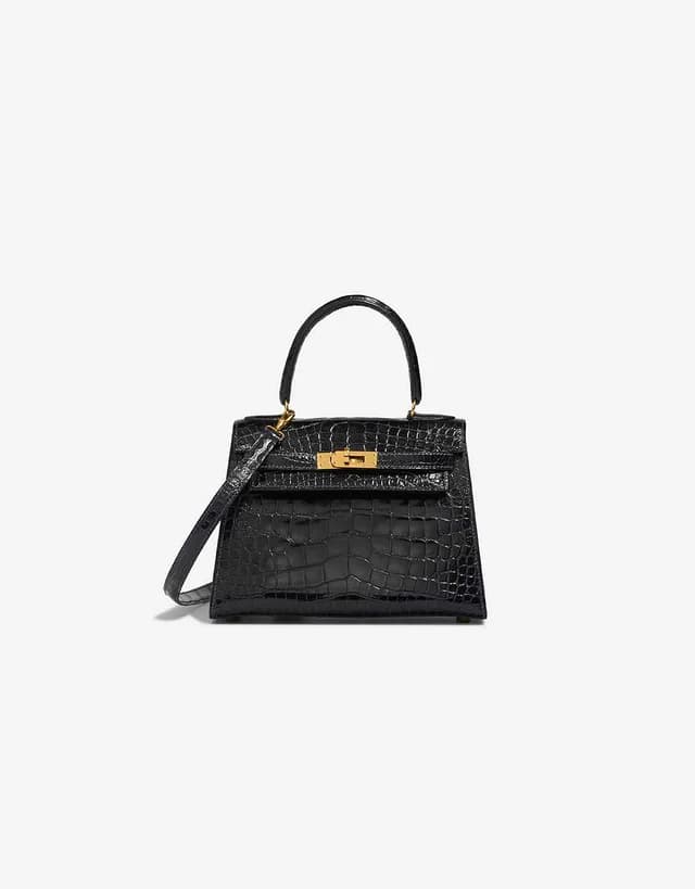 Hermès Kelly Mini Alligator Bleu Marine in Blue Crocodile from SACLÀB, photo 1 of 1