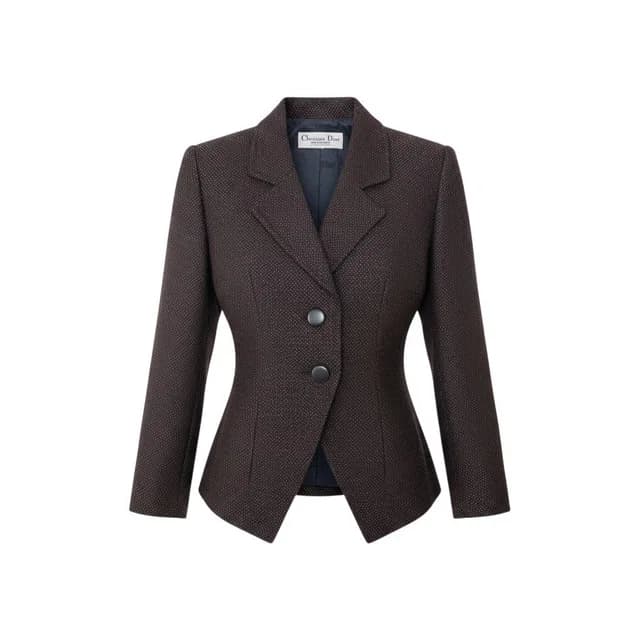 Dior Tailored Jacket Wool Black Bordeaux in Black Wool from The Reluxe, photo 1 of 1