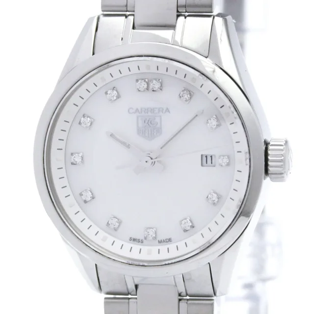 TAG Heuer Carrera Diamond MOP Dial Steel Ladies Watch WV1411 Polished in White shell from Elady, photo 1 of 1