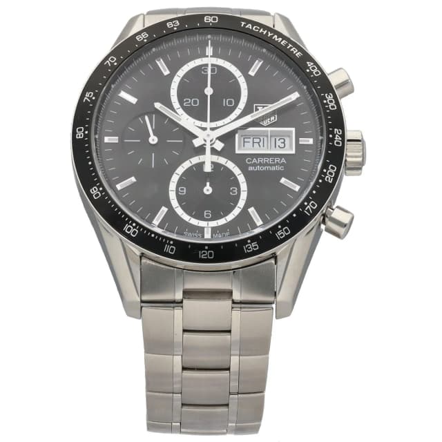 TAG Heuer Carrera CV201AG 41mm Stainless Steel Watch from H&T, photo 1 of 1