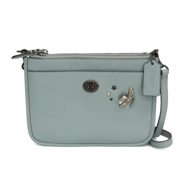 Coach Crossbody Bag 6663 Women's Leather Shoulder Bag Light Blue in Light blue Leather from Elady, photo 1 of 1