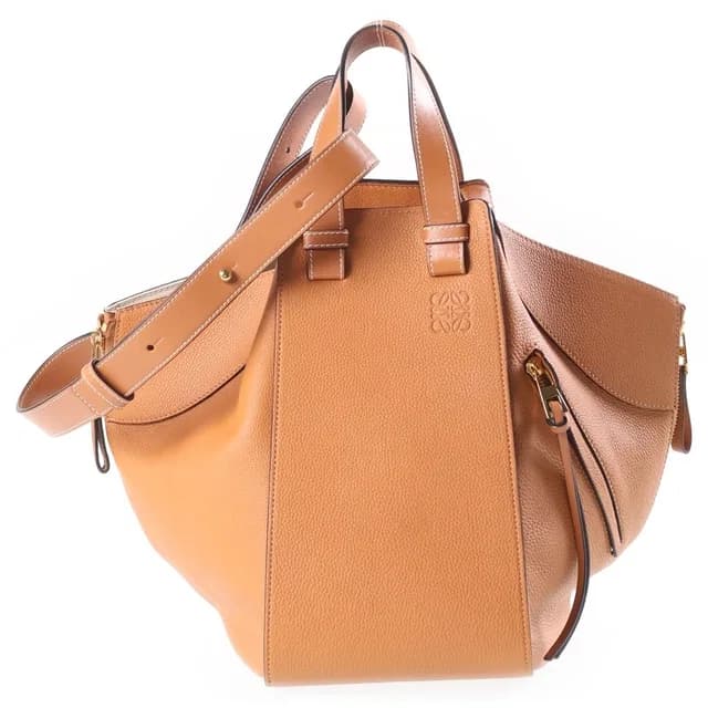 Loewe Hammock Shoulder Bag Brown Leather Gold in Brown Leather from The Reluxe, photo 1 of 1
